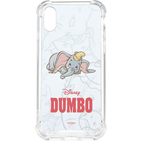 Disney Dumbo Classic sketched portrait iPhone XS Clear Case