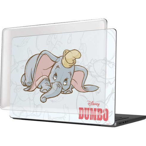 Disney Dumbo Classic sketched portrait MacBook Pro 14in (2021-24) Case plus Skin