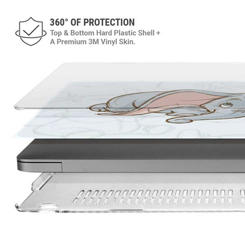 Disney Dumbo Classic sketched portrait MacBook Cases