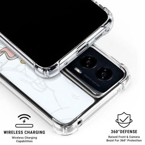 Disney Dumbo Classic sketched portrait Moto G Power 5G (2024) Clear Case