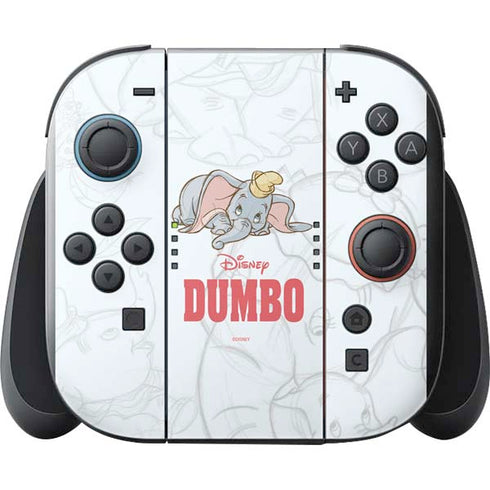 Disney Dumbo Classic sketched portrait Nintendo Switch 2 (2025) with Joy-Con Skin