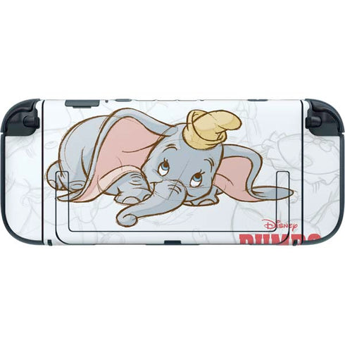 Disney Dumbo Classic sketched portrait Nintendo Switch 2 (2025) with Joy-Con Skin