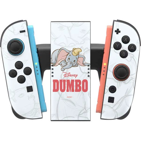 Disney Dumbo Classic sketched portrait Nintendo Switch 2 (2025) Joy-Con Controller Skin