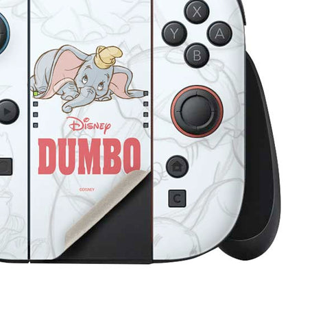 Disney Dumbo Classic sketched portrait Nintendo Switch 2 (2025) Joy-Con Controller Skin