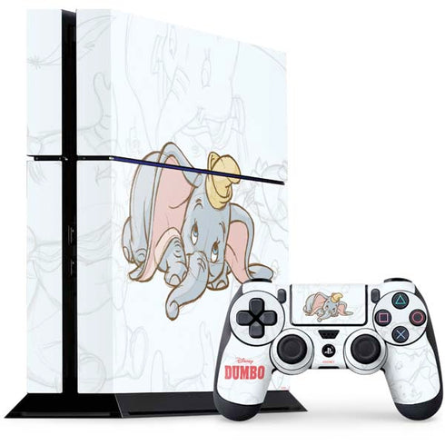 Disney Dumbo Classic sketched portrait PlayStation PS4 Skins