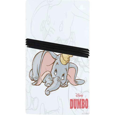 Disney Dumbo Classic sketched portrait PS5 Pro Bundle Skin