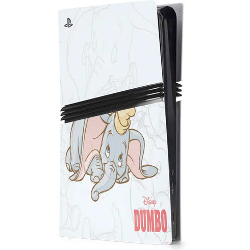 Disney Dumbo Classic sketched portrait PS5 Pro Console Skin