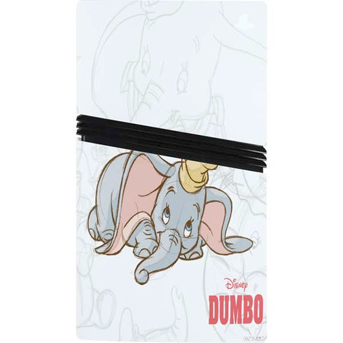 Disney Dumbo Classic sketched portrait PS5 Pro Console Skin