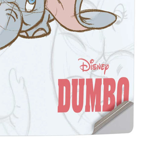 Disney Dumbo Classic sketched portrait PS5 Slim Digital Edition Console Skin