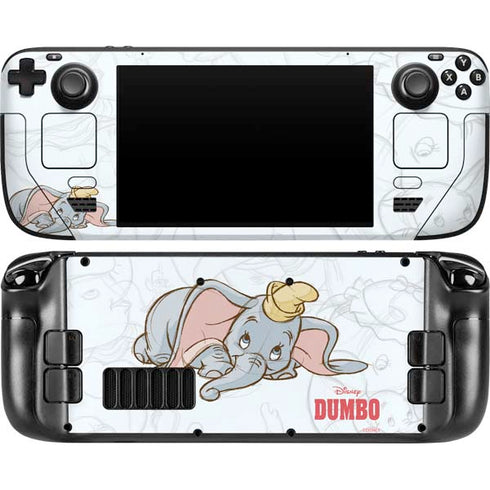 Disney Dumbo Classic sketched portrait Steam Deck Handheld Gaming Computer OLED Skin