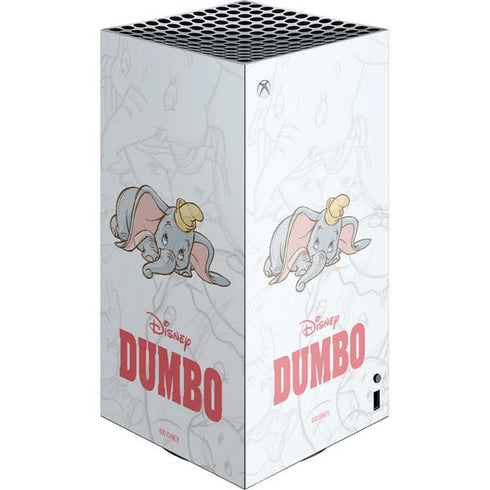 Disney Dumbo Classic sketched portrait XBox Series X Digital Edition Console Skin