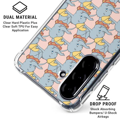 Disney Dumbo Face Pattern Galaxy A36 5G Clear Case