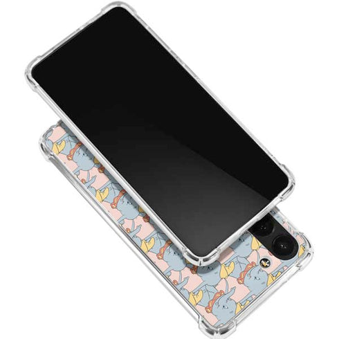 Disney Dumbo Face Pattern Galaxy S24 FE Clear Case