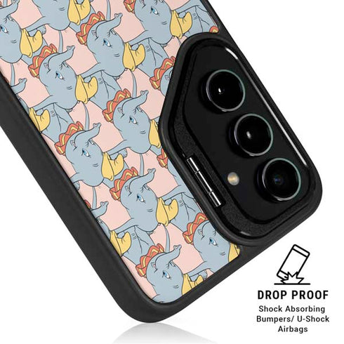 Disney Dumbo Face Pattern Galaxy S25 Kickstand Case