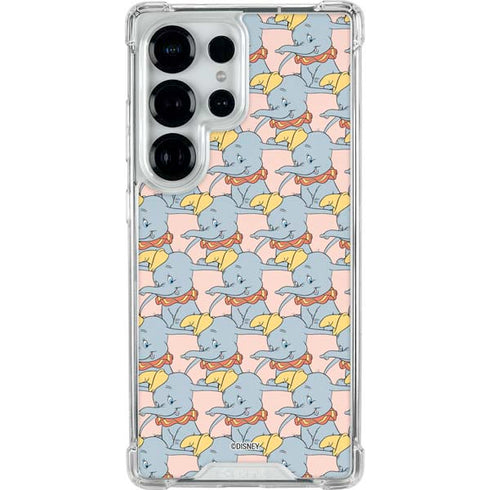 Disney Dumbo Face Pattern Galaxy S26 Ultra Clear Case