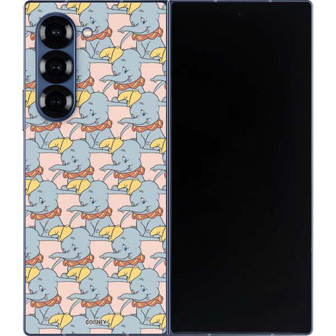 Disney Dumbo Face Pattern Galaxy Z Fold6 Skin