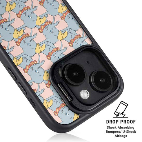 Disney Dumbo Face Pattern iPhone 14 Kickstand Case