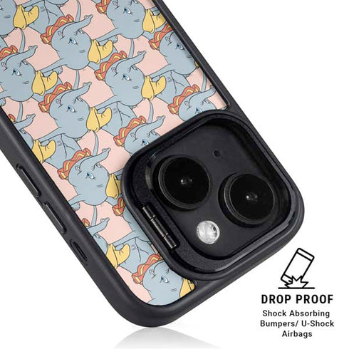 Disney Dumbo Face Pattern iPhone 14 Plus Kickstand Case