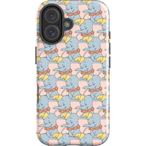 Disney Dumbo Face Pattern iPhone 16 Impact Case