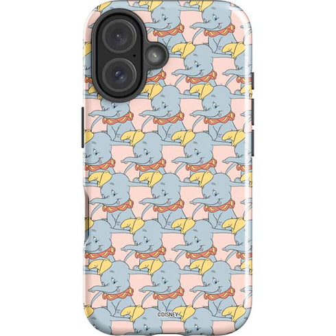 Disney Dumbo Face Pattern iPhone 16 Plus Impact Case
