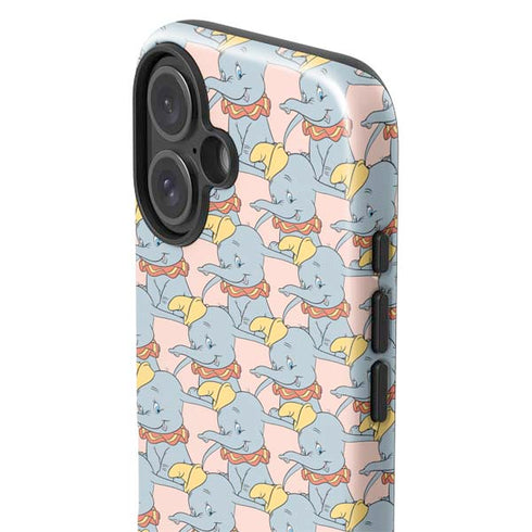 Disney Dumbo Face Pattern iPhone 16 Plus Impact Case