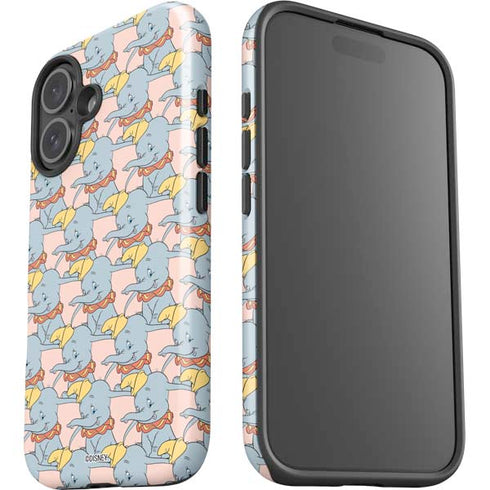 Disney Dumbo Face Pattern iPhone 16 Plus Impact Case
