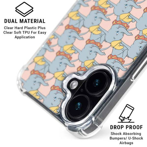 Disney Dumbo Face Pattern iPhone 16 Plus MagSafe Case