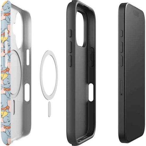 Disney Dumbo Face Pattern iPhone 16 Plus Magsafe Impact Case