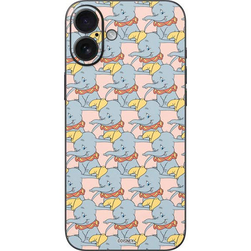 Disney Dumbo Face Pattern iPhone 16 Plus Skin