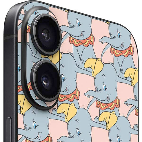 Disney Dumbo Face Pattern iPhone 16 Plus Skin