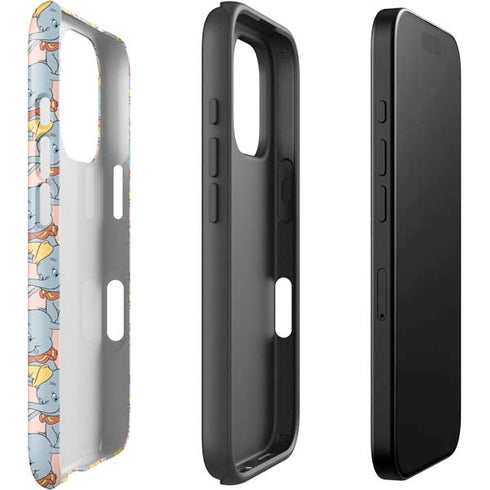 Disney Dumbo Face Pattern iPhone 16 Pro Max Impact Case