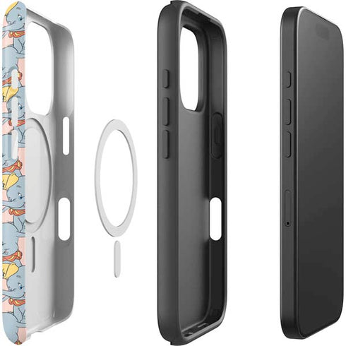 Disney Dumbo Face Pattern iPhone 16 Pro Max Magsafe Impact Case