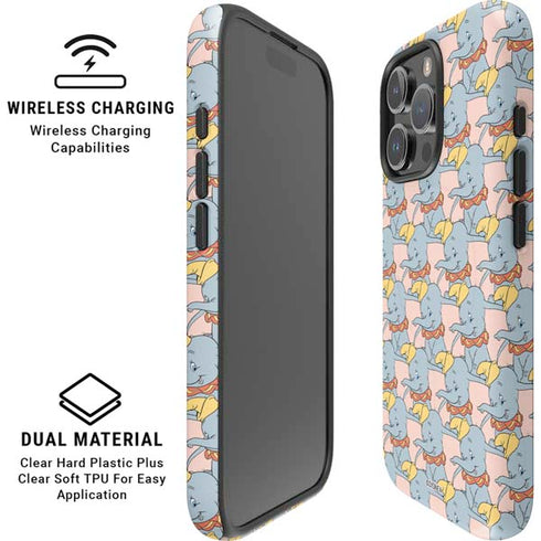 Disney Dumbo Face Pattern iPhone 16 Pro Max Magsafe Impact Case