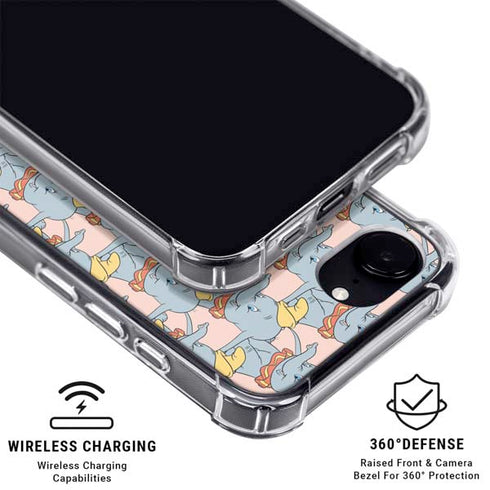Disney Dumbo Face Pattern iPhone 16e MagSafe Case