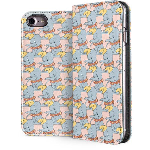 Disney Dumbo Face Pattern iPhone 7 Folio Case