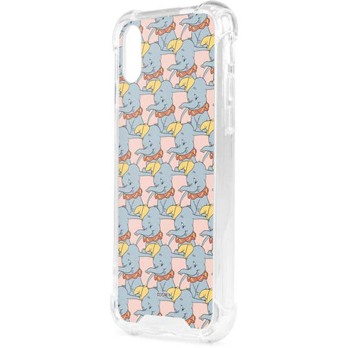 Disney Dumbo Face Pattern iPhone XS Clear Case
