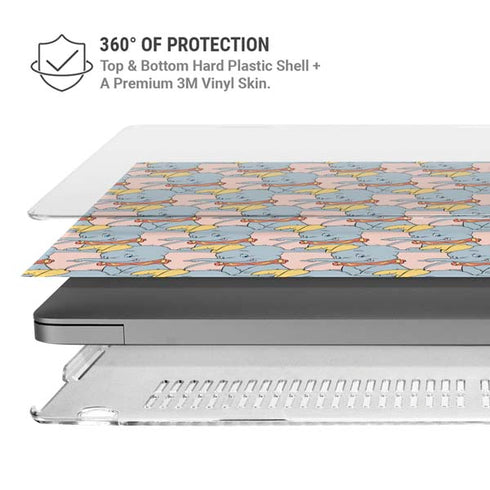 Disney Dumbo Face Pattern MacBook Pro 14in (2021-24) Case plus Skin