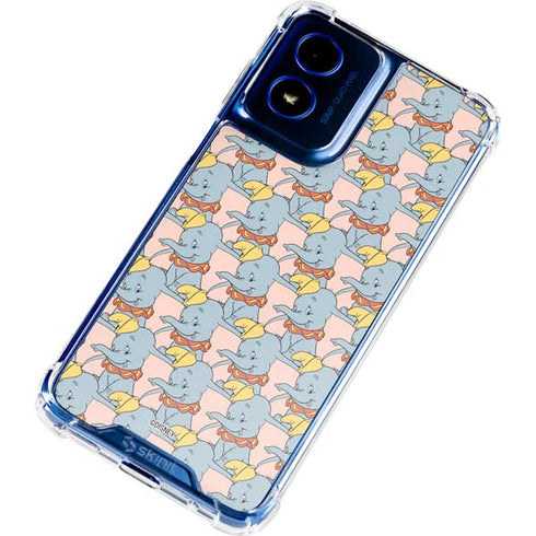 Disney Dumbo Face Pattern Moto G 5G (2024) Clear Case