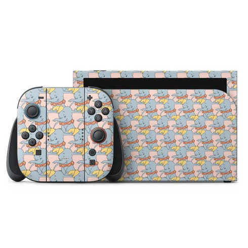 Disney Dumbo Face Pattern Nintendo Skins