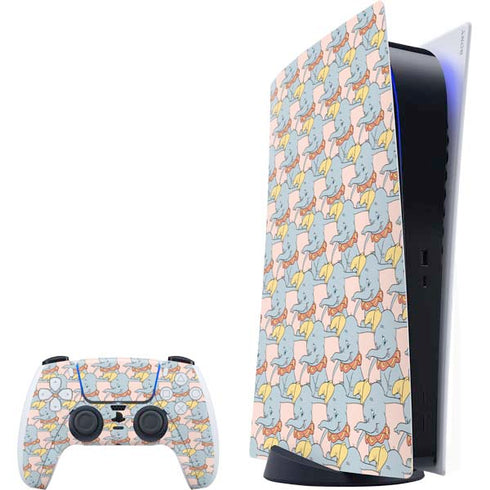 Disney Dumbo Face Pattern PlayStation PS5 Skins