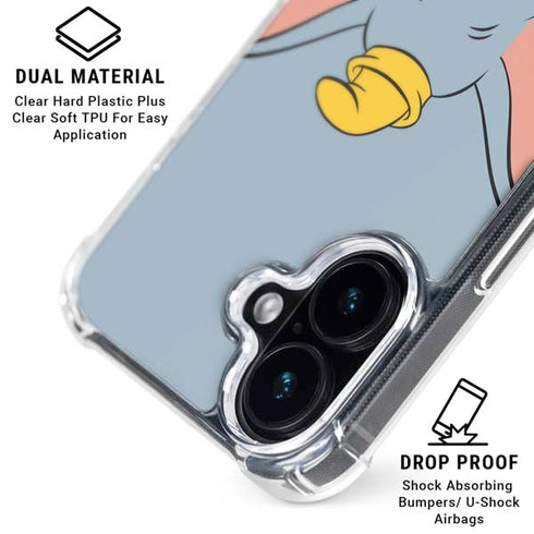 Disney Dumbo Portrait iPhone 16 Plus Clear Case