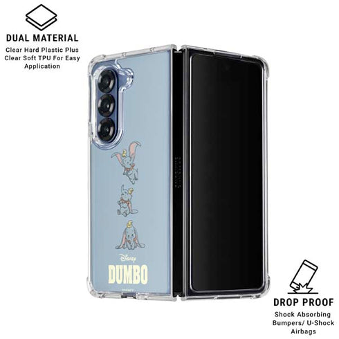 Disney Dumbo Variant Poses Galaxy Z Fold7 Clear Case