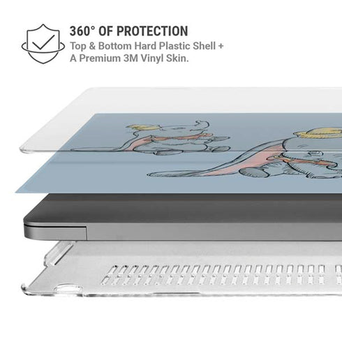 Disney Dumbo Variant Poses MacBook Pro 14in (2021-24) Case plus Skin