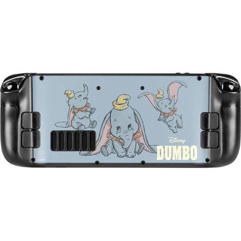 Disney Dumbo Variant Poses Steam Deck Handheld Gaming Computer OLED Skin