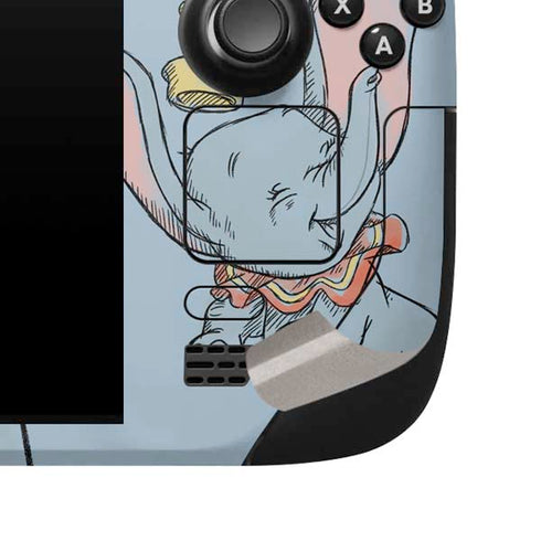 Disney Dumbo Variant Poses Steam Deck Handheld Gaming Computer Skin