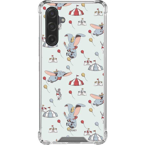 Disney Dumbo Vintage Pattern Galaxy A17 Clear Case