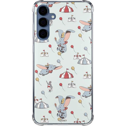 Disney Dumbo Vintage Pattern Galaxy A35 5G Clear Case