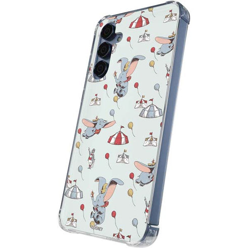 Disney Dumbo Vintage Pattern Galaxy A35 5G Clear Case