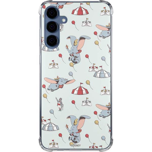 Disney Dumbo Vintage Pattern Galaxy A55 5G Clear Case