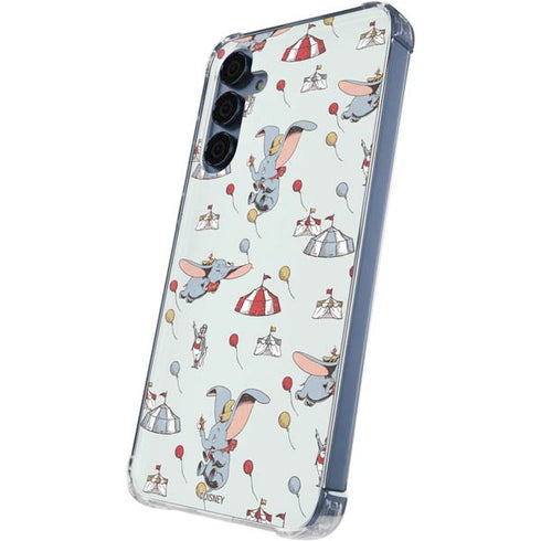 Disney Dumbo Vintage Pattern Galaxy A55 5G Clear Case